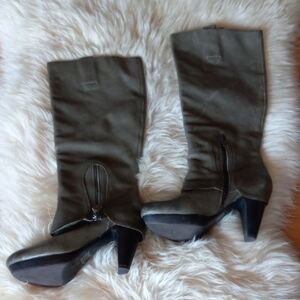 BIVIEL BV2721 Heeled Leather Boots Sz 37.5
